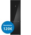 Balay 3KFD855NI Frigorífico combinado, 203 x 60 cm, Cristal negro, Total No Frost