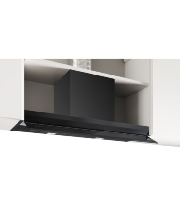 Balay 3BD897GM Campana decorativa integrable, 90 cm, Cristal negro, Negro mate
