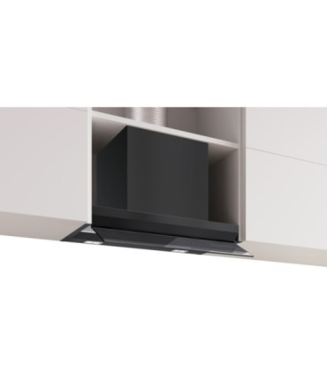 Bosch DBB67DP60 Serie 6, Campana decorativa integrable, 60 cm, Cristal negro, Negro mate