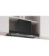 Bosch DBB85CC60 Serie 4, Campana decorativa integrable, 80 cm, Cristal transparente, Negro mate