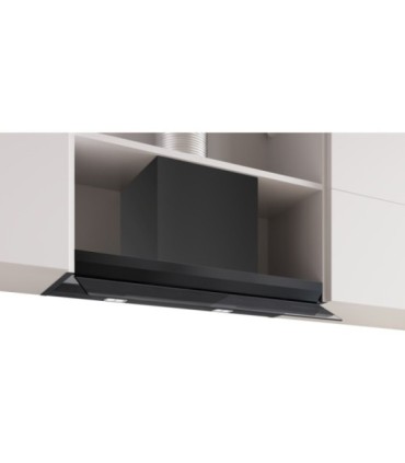 Bosch DBB87DP60 Serie 6, Campana decorativa integrable, 80 cm, Cristal negro, Negro mate