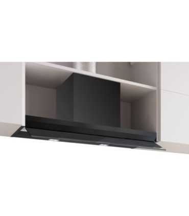 Bosch DBB97DP60 Serie 6, Campana decorativa integrable, 90 cm, Cristal negro, Negro mate