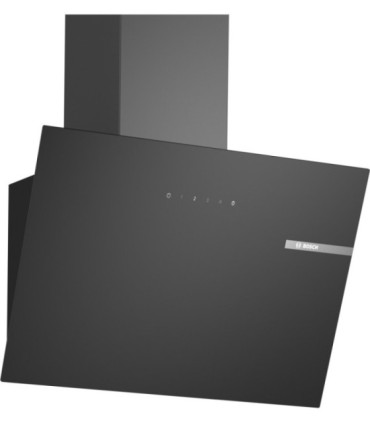 Bosch DWK65DK60 Serie 2, Campana decorativa de pared, 60 cm, Cristal negro, Negro