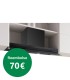 Bosch DBB97DP60 Serie 6, Campana decorativa integrable, 90 cm, Cristal negro, Negro mate