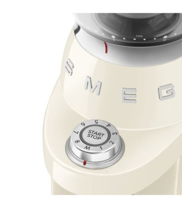 Smeg CGF03CREU Molinillo de Café, 50's Style, Crema