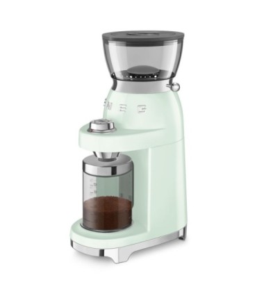 Smeg CGF03PGEU Molinillo de Café, 50's Style, Verde