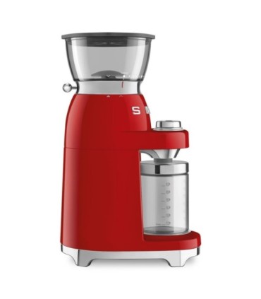 Smeg CGF03RDEU Molinillo de Café, 50's Style, Rojo