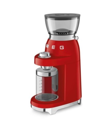 Smeg CGF03RDEU Molinillo de Café, 50's Style, Rojo