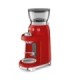 Smeg CGF03RDEU Molinillo de Café, 50's Style, Rojo