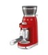 Smeg CGF03RDEU Molinillo de Café, 50's Style, Rojo