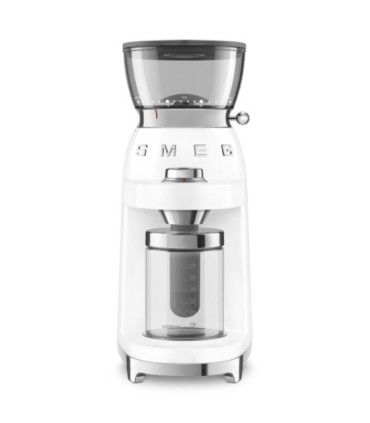 Smeg CGF03WHEU Molinillo de Café, 50's Style, Blanco