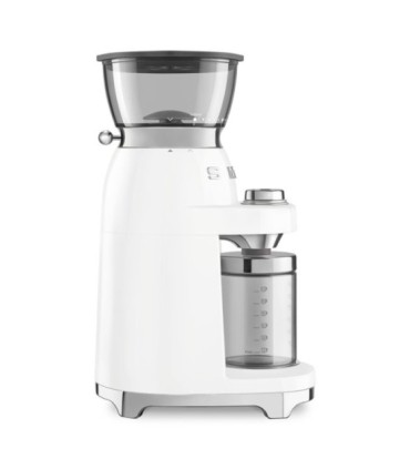 Smeg CGF03WHEU Molinillo de Café, 50's Style, Blanco