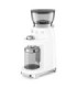 Smeg CGF03WHEU Molinillo de Café, 50's Style, Blanco