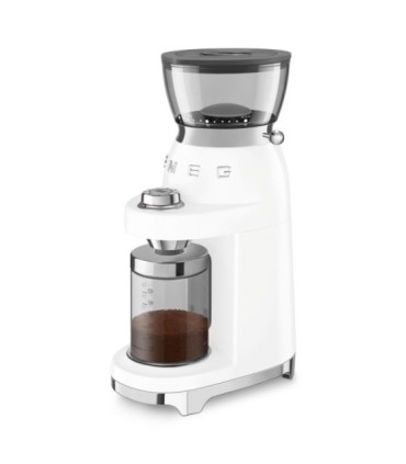 Smeg CGF03WHEU Molinillo de Café, 50's Style, Blanco