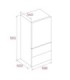 Teka RBF 87670 SLN G1 Frigorífico Combi In-Line Series Infinity G1 Italdesign Giugiaro, Negro mate, Serie Maestro, 191 x 60 cm