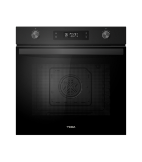 Teka HBB 6375 P FBK Horno pirolítico con 9 funciones de cocinado y mandos extraíbles, Acero inoxidable, Serie Easy