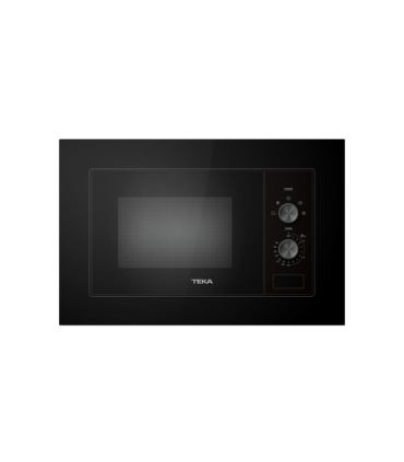 Teka MB 6200 BI FBK Microondas integrable con mandos mecánicos y 5 niveles de potencia, 20 L, Serie Total