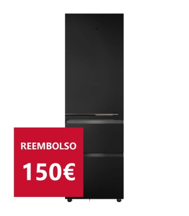Teka RBF 87670 SLN G1 Frigorífico Combi In-Line Series Infinity G1 Italdesign Giugiaro, Negro mate, Serie Maestro, 191 x 60 cm
