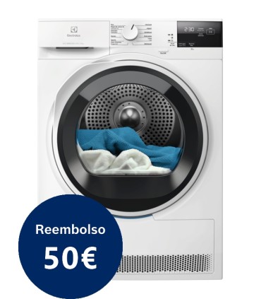 Electrolux EDI629G4BO Secadora con Bomba de Calor de 9 kg, Blanco