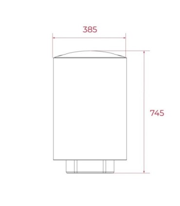 Teka EWH 61150 CWH Termo eléctrico con instalación vertical y conexión WiFi, 50L, Serie Maestro