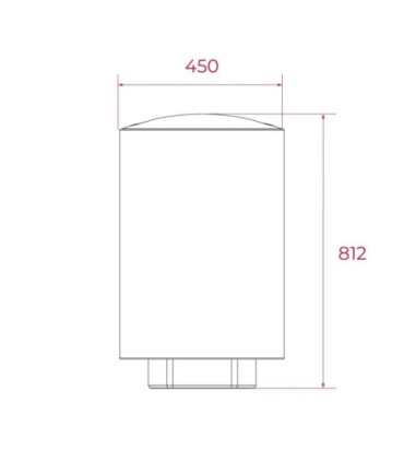 Teka EWH 31080 CWH Termo eléctrico con instalación vertical, 80L, Serie Maestro