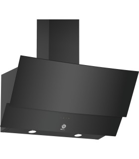 Balay 3BC585GN Campana decorativa de pared inclinada, 80 cm, Cristal negro