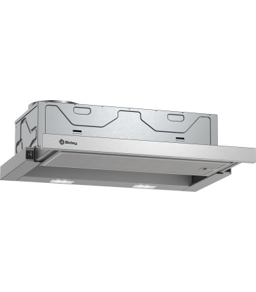 Balay 3BT264MX Campana telescópica, 60 cm, plata metalizado
