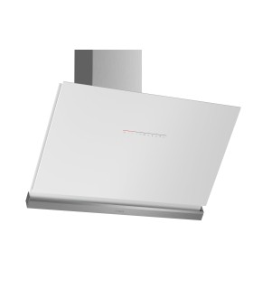 Bosch DWK98PR20 Serie 8, Campana decorativa de pared, 90 cm, Cristal blanco