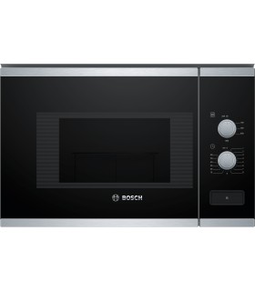 Bosch BFL520MS0 Serie 4, Microondas integrable, 60 x 38 cm, Acero inoxidable