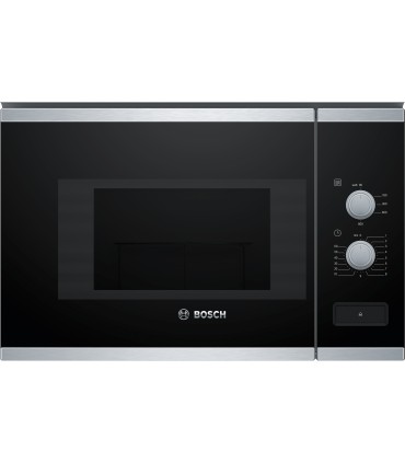 Bosch BFL520MS0 Serie 4, Microondas integrable, 60 x 38 cm, Acero inoxidable