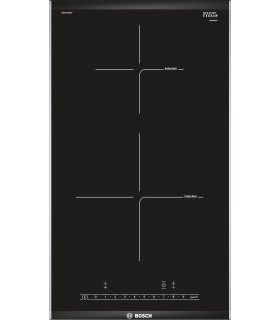 Bosch PIB375FB1E Serie 6, Placa dominó, Inducción, 30 cm, negro