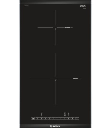 Bosch PIB375FB1E Serie 6, Placa dominó, Inducción, 30 cm, negro