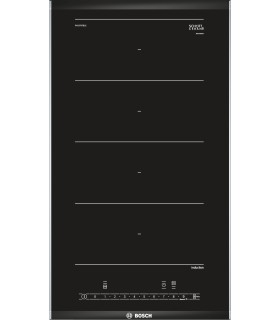 Bosch PXX375FB1E Serie 6, Placa dominó, Inducción, 30 cm, negro