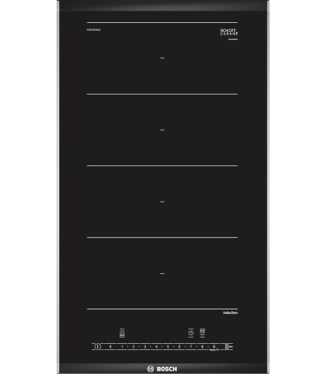Bosch PXX375FB1E Serie 6, Placa dominó, Inducción, 30 cm, negro