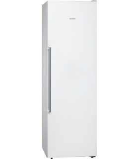 Siemens GS36NAWEP iQ500, Congelador de libre instalación, 186 x 60 cm, Blanco