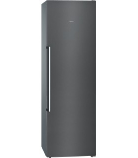 Siemens GS36NAXEP iQ500, Congelador de libre instalación, 186 x 60 cm, Acero negro antihuellas