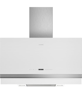 Siemens LC97FVW20 iQ700, Campana decorativa de pared, 90 cm, Cristal blanco
