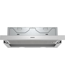 Siemens LI64MB521 iQ100, Campana telescópica, 60 cm, plata metalizado
