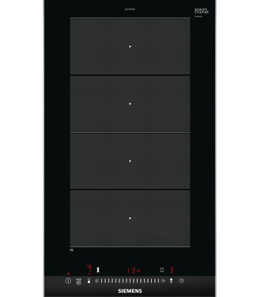 Siemens EX375FXB1E iQ700, Placa dominó, Inducción, 30 cm, negro