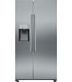 Siemens KA93DAIEP iQ500, Frigorífico americano con toma de agua, 178.7 x 90.8 cm, Acero inoxidable antihuellas
