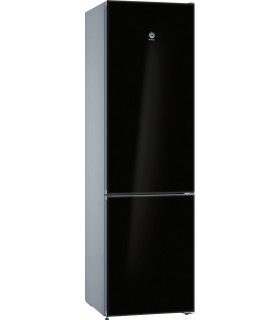 Balay 3KFD765NI Frigorífico combinado de libre instalación, Acabado en cristal, 203 x 60 cm, Cristal negro