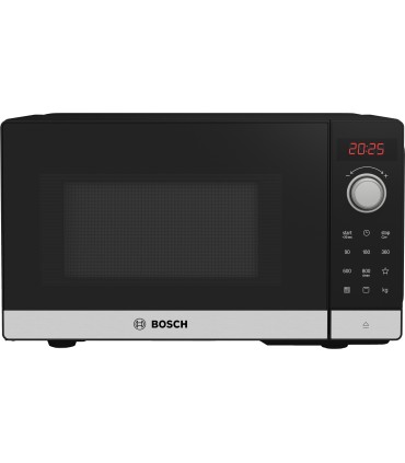 Bosch FEL023MS2 Serie 2, Microondas libre instalación, 44 x 26 cm, Acero inoxidable