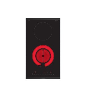 Bosch PKF375FP2E Serie 6, Placa dominó, Vitrocerámica, 30 cm, negro, Placa con perfiles