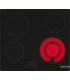 Bosch PKF611BB8E Serie 4, Placa vitrocerámica, 60 cm, negro, Placa sin perfiles