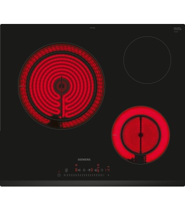 Siemens ET631FKP8E iQ300, Placa vitrocerámica, 60 cm, negro, Placa sin perfiles