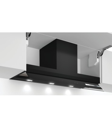 Bosch DBB97AM60 Serie 6, Campana decorativa integrada, 90 cm, Cristal negro