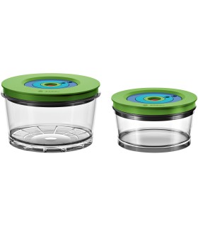 Bosch MMZV0SB2 Pack de 2 recipientes para envasar al vacío de 0,75 l y 1,5 l