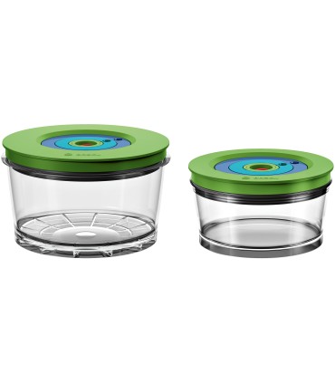 Bosch MMZV0SB2 Pack de 2 recipientes para envasar al vacío de 0,75 l y 1,5 l