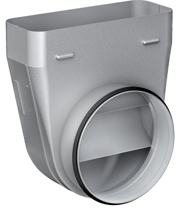 Siemens LZ31WWX11 Conducto adaptador plano-redondeado, diámetro 150 mm, 90º